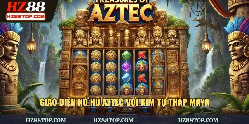 Giao diện nổ hũ AZtec với kim tự tháp Maya